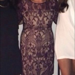 Purple lace dress - Size 12p
